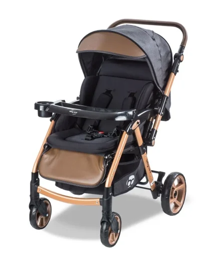 Baby Care BC 500 Combo Maxi Alüminyum Bebek Arabası Gold Siyah