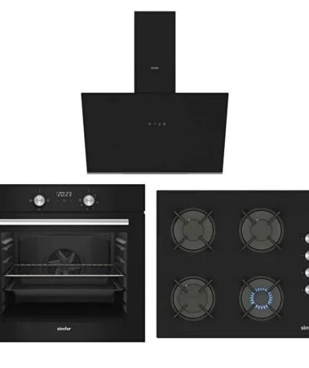 Simfer Diamond Siyah Ankastre Set (8203-3046-8721)