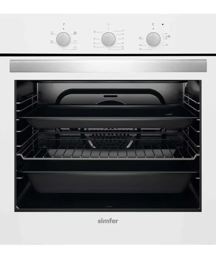 Simfer 7339 Beyaz Cam Mekanik6 Fonksiyon Elektro Turbo Fırın